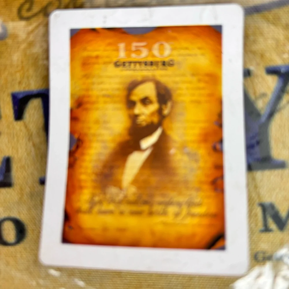 Gettysburg 150th Anniversary:President Lincoln on parchment design-House flag
